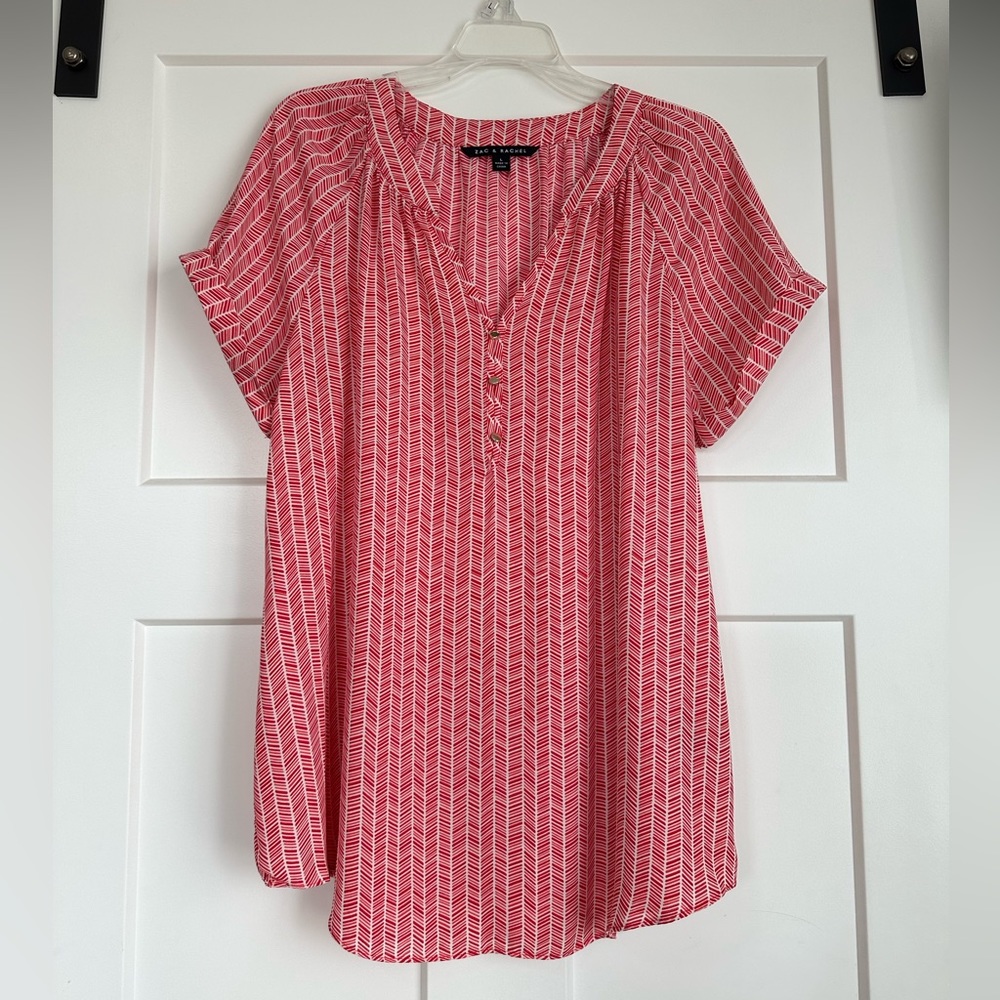 Women’s Short Sleeve Flowy Blouse